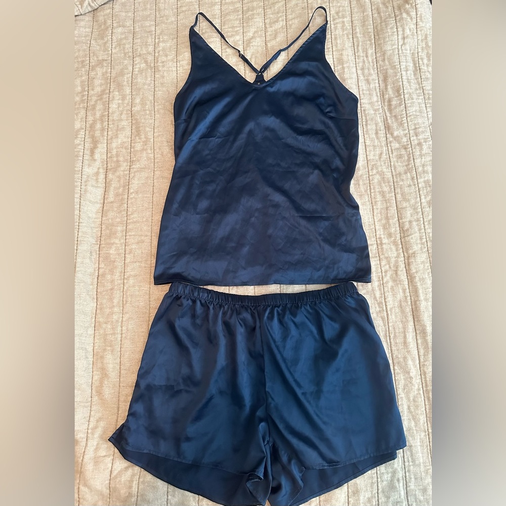 Cute satin matching set